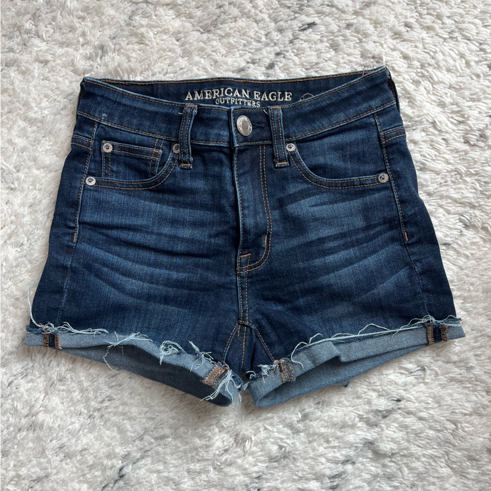 American Eagle Dark Denim Shorts